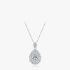 S925 Sterling Silver Old Money Style Luxury Full Diamond Drop Pendant