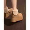Womens Fleece-Lined Cotton Shoes Vintage Snow Boots