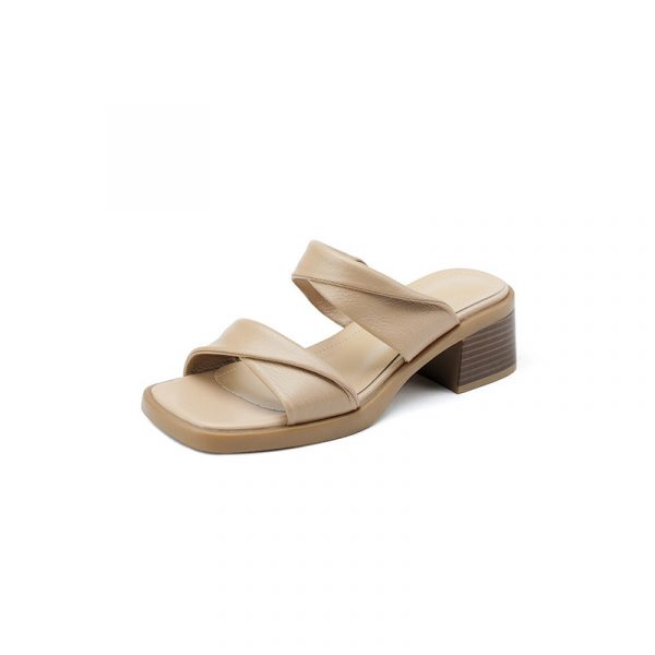 French Style Small Sandals Women's Rubber