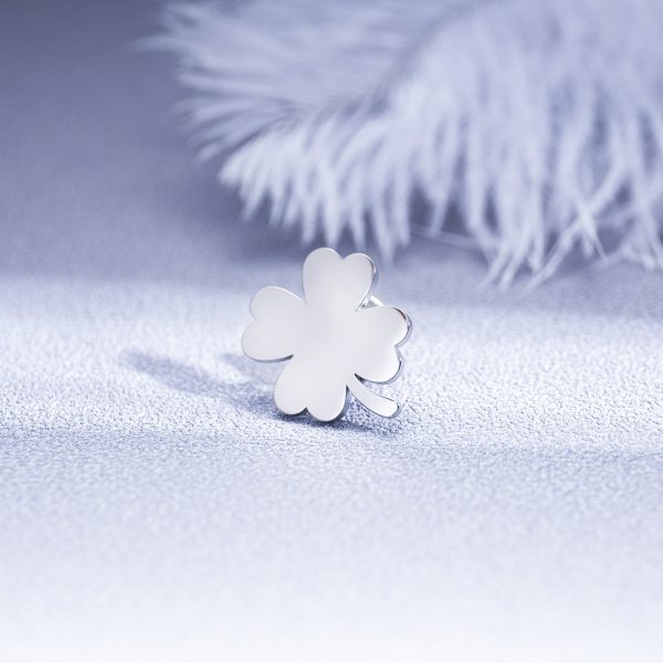 Fashion Four-leaf Clover Men's Suit Brooch Women Evening Dresses Badge Brooch