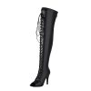 Over The Knee Hollow Out Strap High Heel Women's Boots
