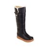Womens Fleece-Lined Solid-Color Minimalist High Boots