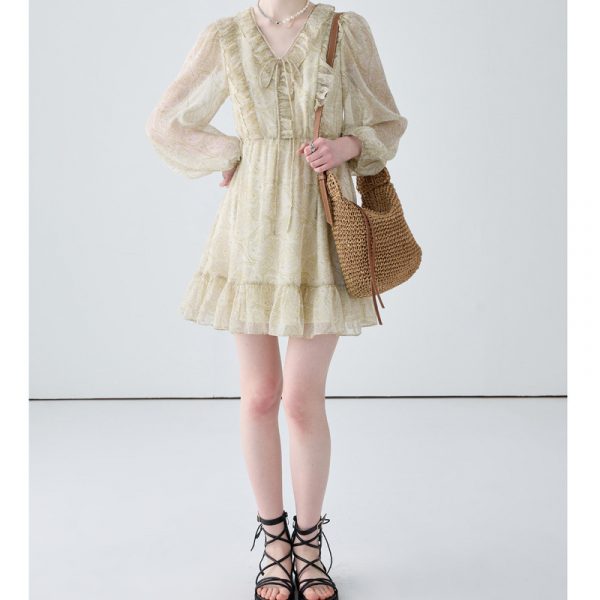 French Retro Dress For Women Summer