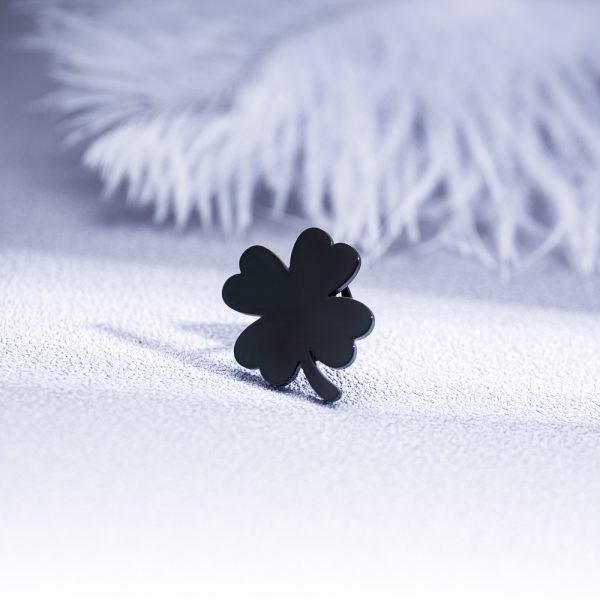 Fashion Four-leaf Clover Men's Suit Brooch Women Evening Dresses Badge Brooch