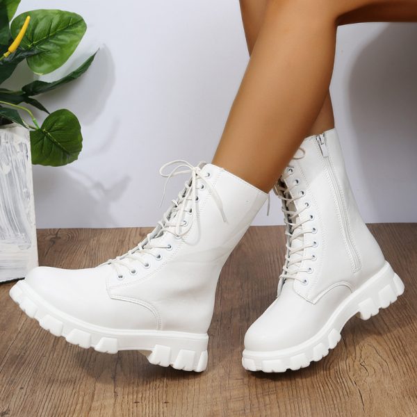 Round-toe White Cross-border Bootsankle Boots
