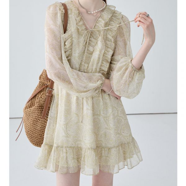 French Retro Dress For Women Summer