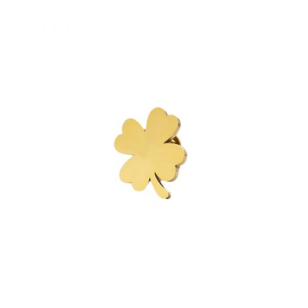 Fashion Four-leaf Clover Men's Suit Brooch Women Evening Dresses Badge Brooch