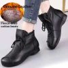 Genuine Leather Comfortable Soft-Soled SpringAutumn Handmade Retro Womens Boots