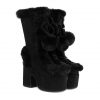 Womens Fashion Mid-Cut Furry Boots