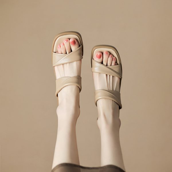 French Style Small Sandals Women's Rubber