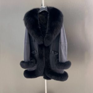 Winter Womens Fox Fur Coat