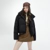 Womens Short Stand-collar Winter Down Jacket