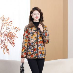 Womens Lightweight Padded Insulated Cotton Coat