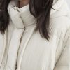 White Duck Down Three-Proof Hooded Jacket