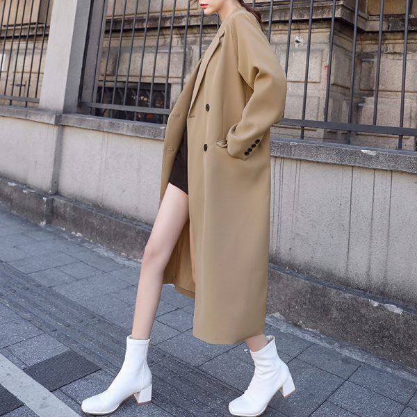 Casual Plus-size Womens Long Blazer