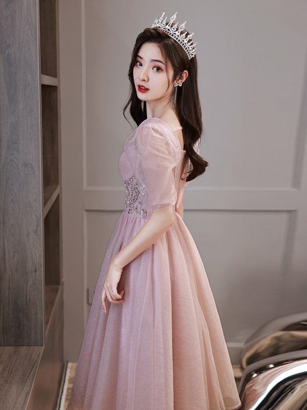 Fashion  Middle Waisted Evening Dress Banquet Style