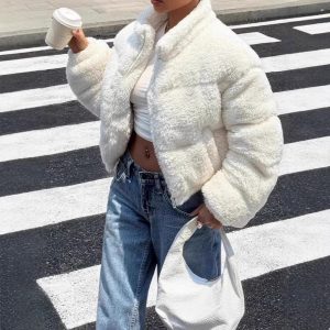 Stylish Minimalist Design Womens Loose Fitting Coat