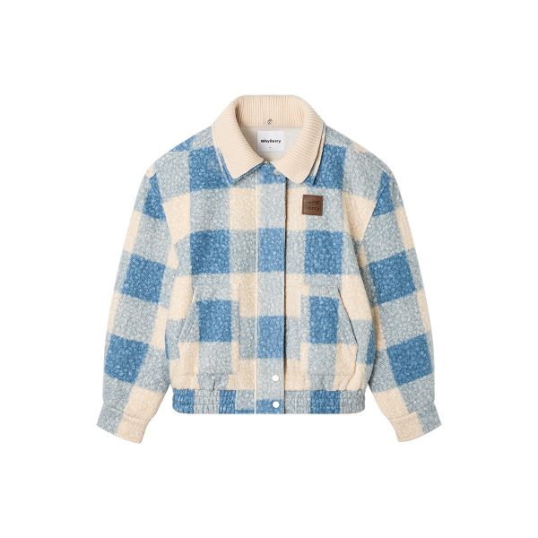 Womens Sea Salt Waffle Weave Quilted Thick Jacket