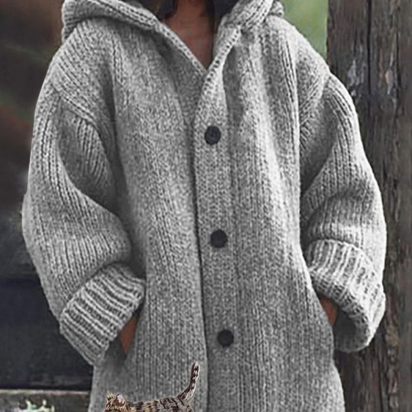 Womens 3D-printed Casual Hoodie Jacket