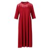 Middle-aged Mother's Temperament Knitted Dress