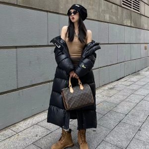 Womens Long Winter Down Jacket