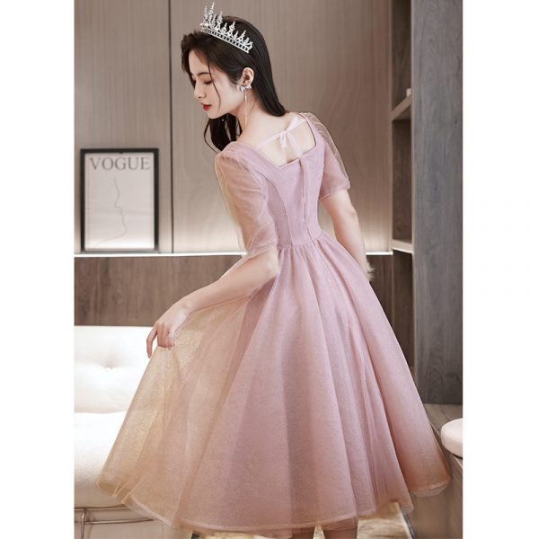 Fashion  Middle Waisted Evening Dress Banquet Style