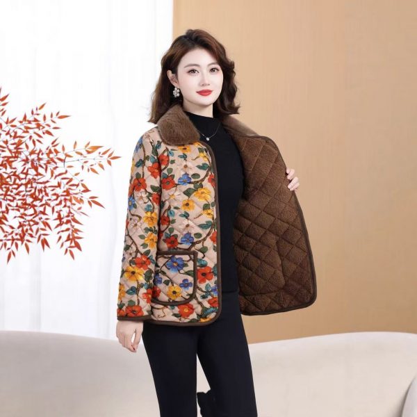 Womens Lightweight Padded Insulated Cotton Coat