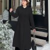 Womens Warm Retro Fitted Wool Coat