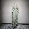 Middle East Muslim Robe Dubai V-neck Dress