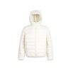 Womens Warm Hooded Duck Down Jacket With Ribbed Design