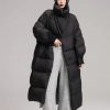 Womens New Winter Mid-Length Over-the-Knee Loose Coat