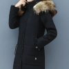 Womens Mid-Length Padded Cotton-Padded Jacket