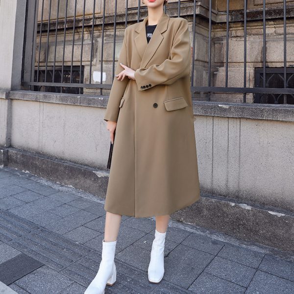 Casual Plus-size Womens Long Blazer