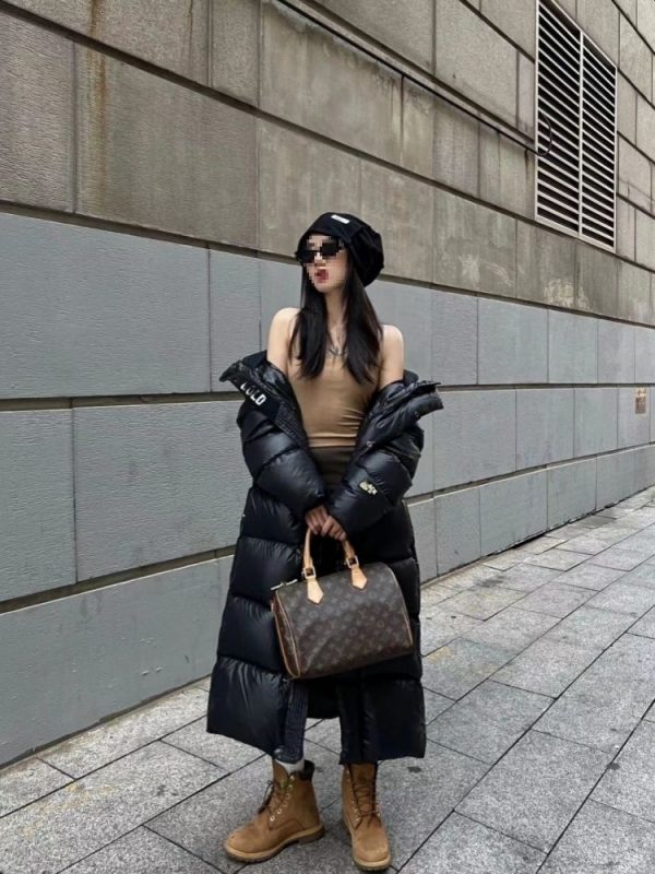 Womens Long Winter Down Jacket